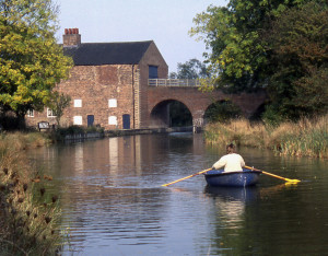 Moira Furnace showing the restored section of the Ashby Canal