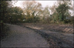 The canal bed, Moira.         